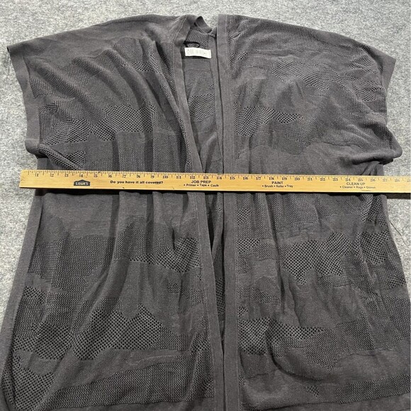 Lululemon Find Your Light Wrap Cotton Poly Silk Mesh Knit Open Front Sweater O/S - Picture 4 of 7